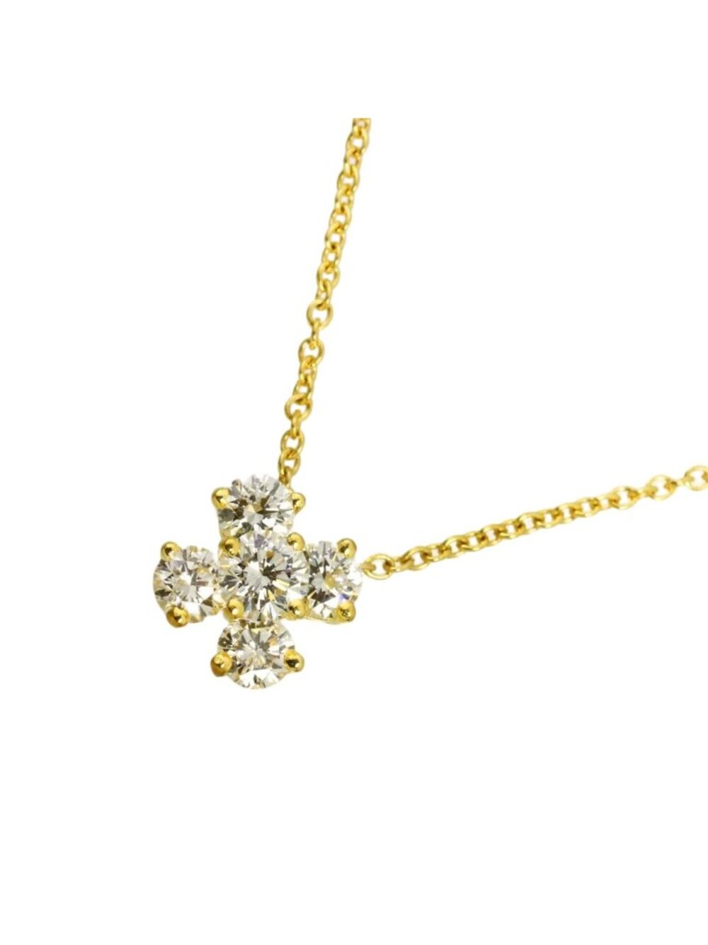 Tiffany & Co Diamond Necklace 41 18k Yellow Gold